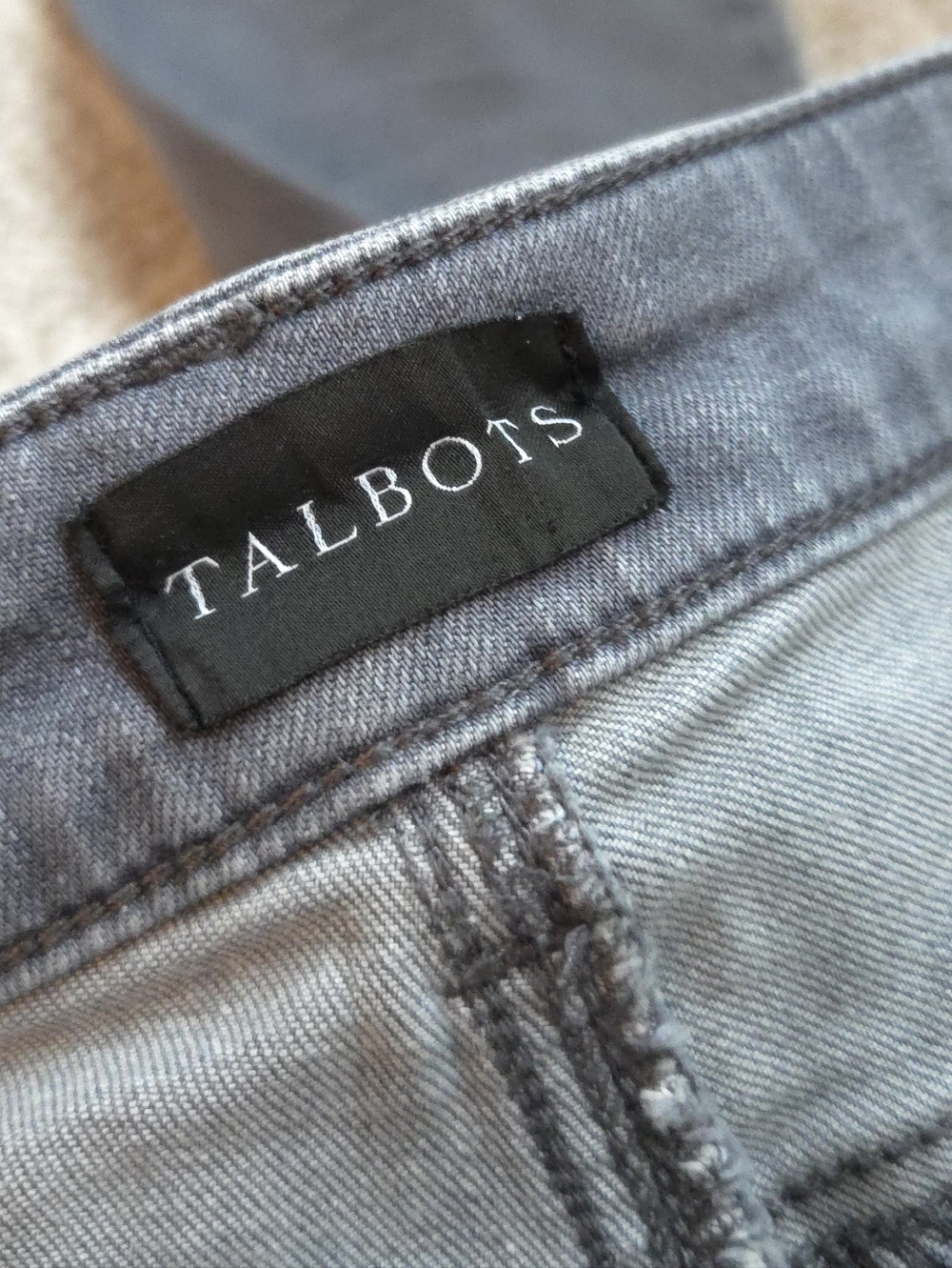 Talbots Slim Ankle Dark Gray Grey Jeans 6P - Picture 7 of 7